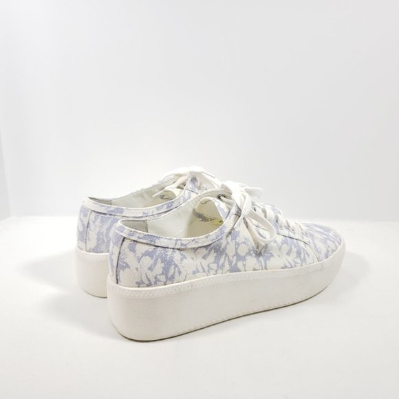 Open Edit Landyn Platform Sneaker - White/Blue - Picture 2 of 4